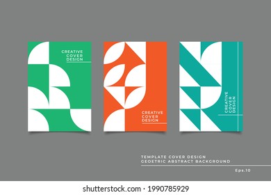  cover design combination of geometric abstract, simple cover suitable for your online and offline business vector illustration eps 10