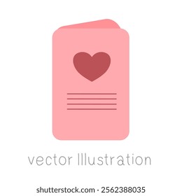 Cover design concept Valentine’s Day vector illustration.