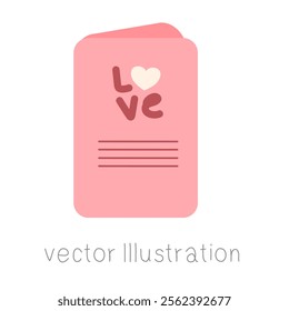 Cover design concept Valentine’s Day vector illustration.