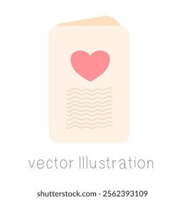 Cover design concept Valentine’s Day vector illustration.