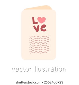 Cover design concept Valentine’s Day vector illustration.