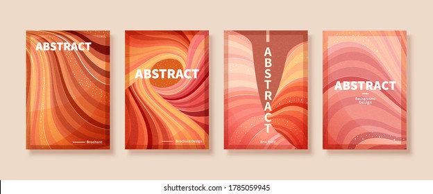 Cover design in the concept of pink sandstone layers, applicable to poster, flyer and event promotion