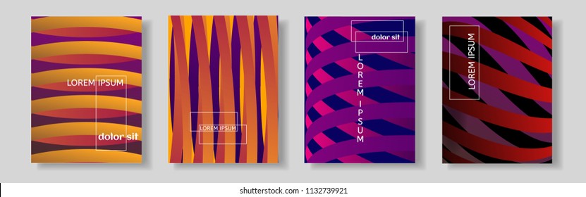 Cover design. Cool shapes gradients with the shadows.