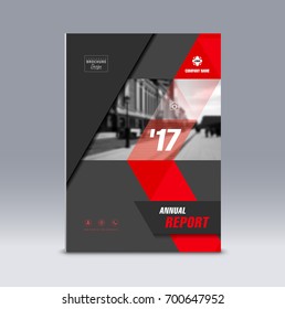 Cover design, corporate brochure template, magazine and flyer layout. Annual report. Geometric and polygonal objects. Vector illustration.