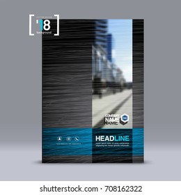 Cover design, corporate brochure template, magazine and flyer layout. Annual report. Geometric and polygonal objects. Vector illustration.