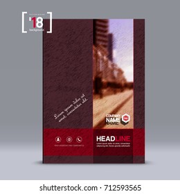 Cover design, corporate brochure template, magazine and flyer layout. Annual report. Geometric and polygonal objects. Vector illustration.