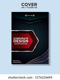 cover design corporate template vector