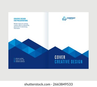 Diseño de portada, diseño creativo de la página de la revista, folleto, catálogo, diseño de portada del informe anual de la empresa