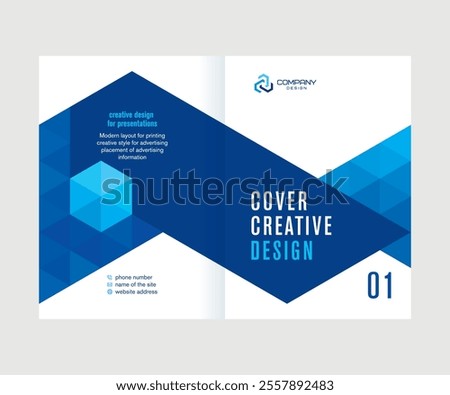 Cover design, creative layout of the magazine page, booklet, catalog, cover layout of the company s annual report