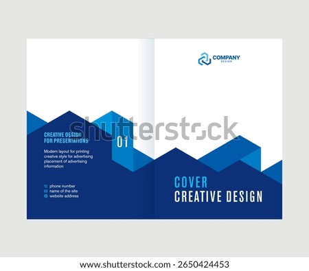 Cover design, creative layout of the magazine page, booklet, catalog, cover layout of the company s annual report