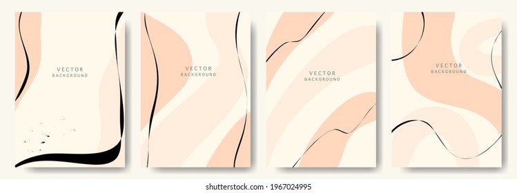 cover design elements set with copy space for text.Abstract vintage background.or Ideal for postcards,poster, business card,flyer,brochure,magazine,social media and other.vector illustration