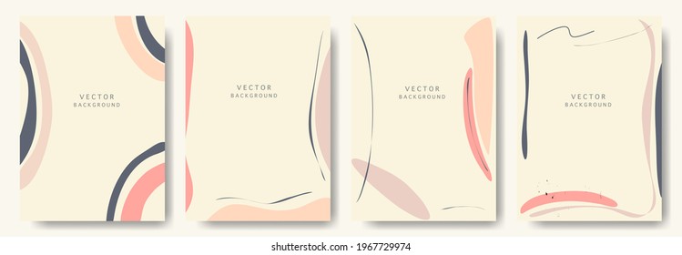 cover design elements set with copy space for text.Abstract vintage background.or Ideal for postcards,poster, business card,flyer,brochure,magazine,social media and other.vector illustration