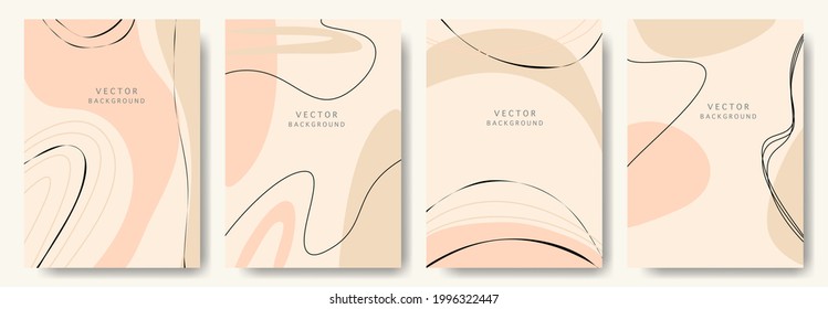 cover design elements set with copy space for text.Abstract vintage background.or Ideal for postcards,poster, business card,flyer,brochure,magazine,social media and other.vector illustration