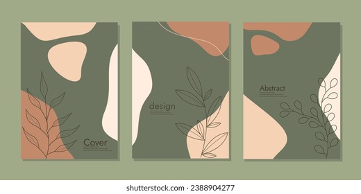 Cover design with floral pattern. Hand drawn creative flowers. pastel colors For books, invitations, binders, diaries, planners, brochures, notebooks, catalogs