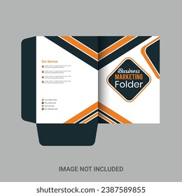 Cover design for folder, brochure, catalogue, layout for placement of photos and text, creative modern design