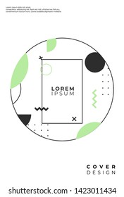 COVER DESIGN WITH GEOMETRIC SHAPE