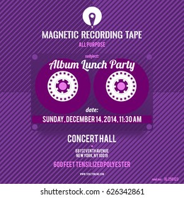 Cover design, layout for concert poster