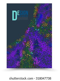 Cover design layout template in A4 size. Vector illustration. Can use for cover book, magazine, brochure, leaflet, flyer and publication.