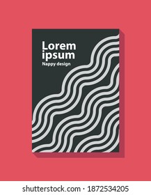 cover design with line art element