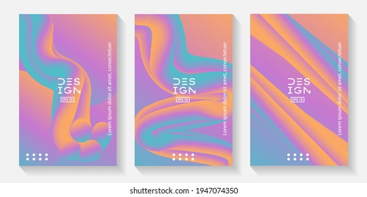 Cover Design Mit flüssigem Stil. Vektor EPS10