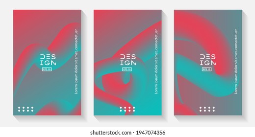  diseño de portada con estilo líquido. EPS vectorial 10