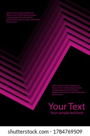 Cover design for magazine, book, splash, banner. Abstract vector background. Volumetric geometric shapes.