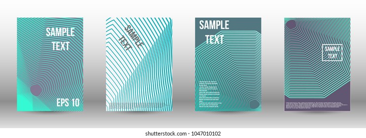 Cover design, magazine size a4. Future vector template from abstract lines to create a fashionable abstract background for the booklet cover, modern poster layout, magazine. Eps 10.