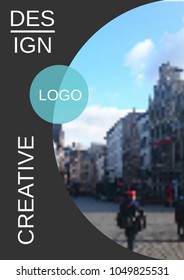 Cover design, magazine size a4. Future vector template for creating a fashionable abstract backdrop background for a booklet, flyer, modern poster layout, magazine. Eps 10.
