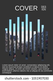 Cover design, magazine size a4. Future vector template for creating a fashionable abstract backdrop background for a booklet, flyer, modern poster layout, magazine. Eps 10.