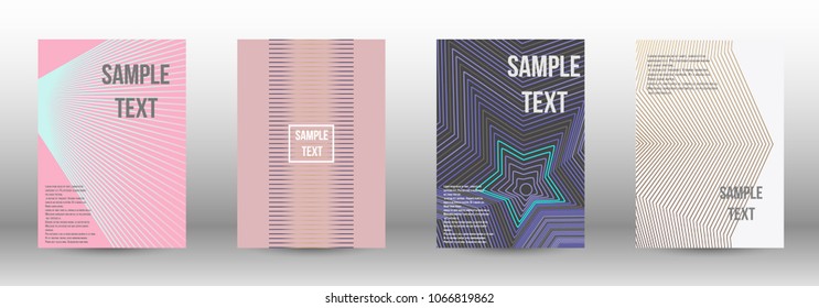 Cover design, magazine size a4. Future vector template from abstract lines to create a fashionable abstract background for the booklet cover, modern poster layout, magazine. Eps 10.