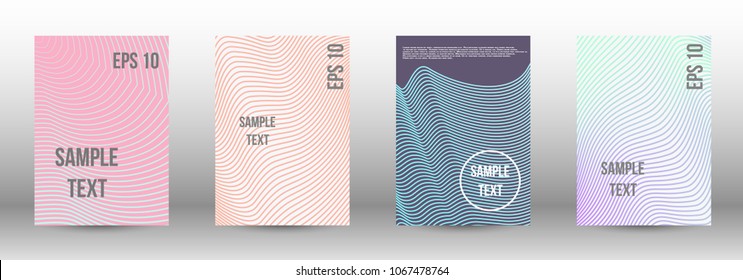 Cover design, magazine size a4. Future vector template from abstract lines to create a fashionable abstract background for the booklet cover, modern poster layout, magazine. Eps 10.