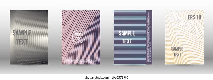 Cover design, magazine size a4. Future vector template from abstract lines to create a fashionable abstract background for the booklet cover, modern poster layout, magazine. Eps 10.