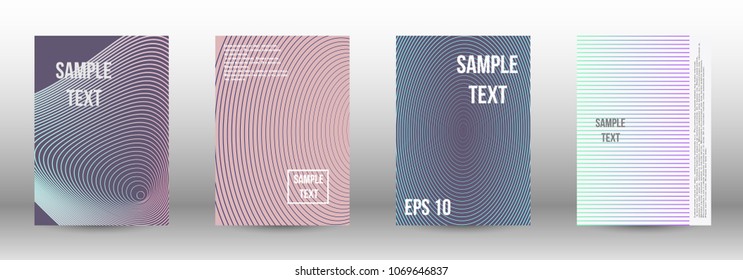 Cover design, magazine size a4. Future vector template from abstract lines to create a fashionable abstract background for the booklet cover, modern poster layout, magazine. Eps 10.