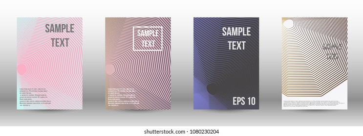 Cover design, magazine size a4. Future vector template from abstract lines to create a fashionable abstract background for the booklet cover, modern poster layout, magazine. Eps 10.