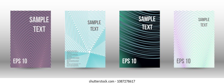 Cover design, magazine size a4. Future vector template from abstract lines to create a fashionable abstract background for the booklet cover, modern poster layout, magazine. Eps 10.