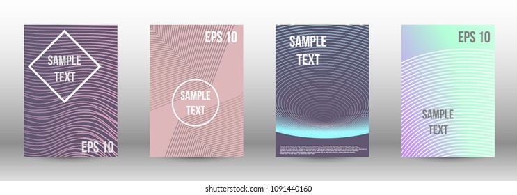 Cover design, magazine size a4. Future vector template from abstract lines to create a fashionable abstract background for the booklet cover, modern poster layout, magazine. Eps 10.