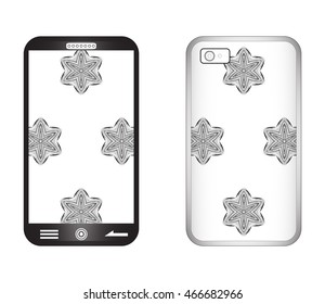 Cover design for mobile phone. vector illustration. for design
