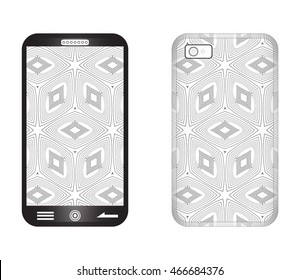 Cover design for mobile phone. vector illustration. for design