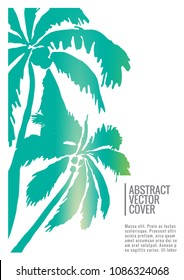 Cover design mockup. Gradient creative layout. Background for corporate annual report, poster, magazine first page. Minimal leaflet, business flyer. Promotion concept card. A4 flat abstract art