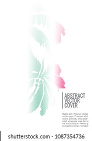 Cover design mockup. Gradient creative layout. Background for corporate annual report, poster, magazine first page. Minimal leaflet, business flyer. Promotion concept card. A4 flat abstract art