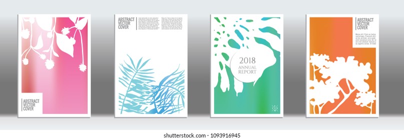 Diseño de portada en ridículo. Diseño creativo degradado. Antecedentes para el informe anual corporativo, afiche, primera página de la revista. Folleto mínimo, volante de negocios. Tarjeta de concepto promocional. Arte abstracto plano A4