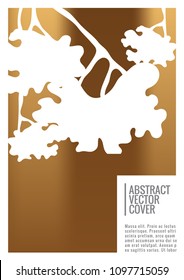 Cover design mockup. Gradient creative layout. Backdrop for corporate annual report, poster, magazine first page. Minimal leaflet, business flyer. Promotion concept card. A4 flat geometric cover