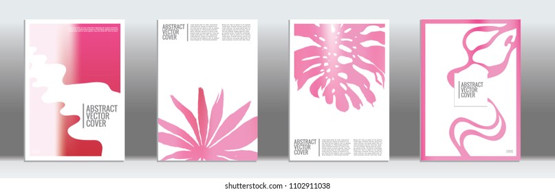 Cover design mockup. Gradient creative layout. Background for corporate annual report, poster, magazine first page. Minimal leaflet, business flyer. Promotion concept card. A4 flat geometric cover