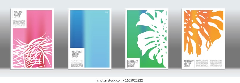 Cover design mockup. Gradient creative layout. Backdrop for corporate annual report, poster, magazine first page. Minimal leaflet, business flyer. Promotion concept card. A4 flat abstract art