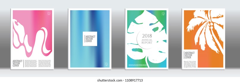 Cover design mockup. Gradient creative layout. Backdrop for corporate annual report, poster, magazine first page. Minimal leaflet, business flyer. Promotion concept card. A4 flat abstract art