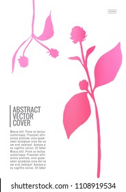 Cover design mockup. Gradient creative layout. Background for corporate annual report, poster, magazine first page. Minimal leaflet, business flyer. Promotion concept card. A4 flat abstract cover