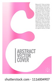 Cover design mockup. Gradient creative layout. Background for corporate annual report, poster, magazine first page. Minimal leaflet, business flyer. Promotion concept card. A4 flat abstract cover