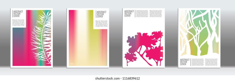 Cover design mockup. Gradient creative layout. Background for corporate annual report, poster, magazine first page. Minimal leaflet, business flyer. Promotion concept card. A4 flat abstract art