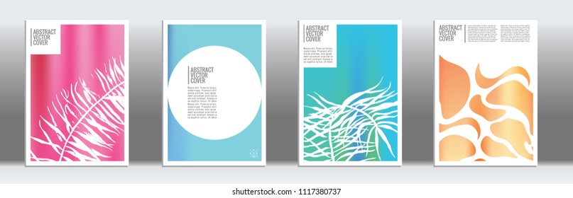 Cover design mockup. Gradient creative layout. Background for corporate annual report, poster, magazine first page. Minimal leaflet, business flyer. Promotion concept card. A4 flat abstract art