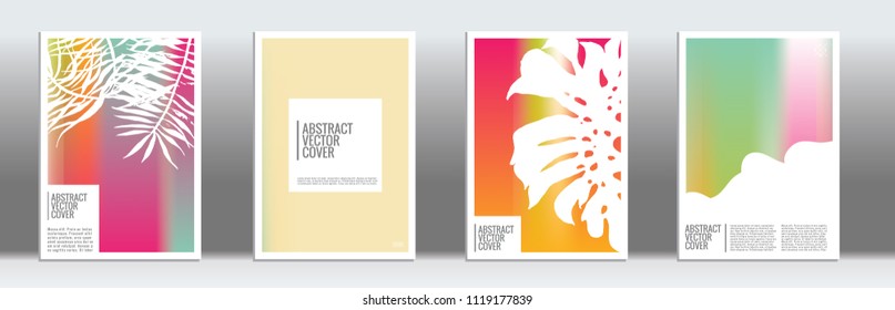 Cover design mockup. Gradient creative layout. Backdrop for corporate annual report, poster, magazine first page. Minimal leaflet, business flyer. Promotion concept card. A4 flat abstract art